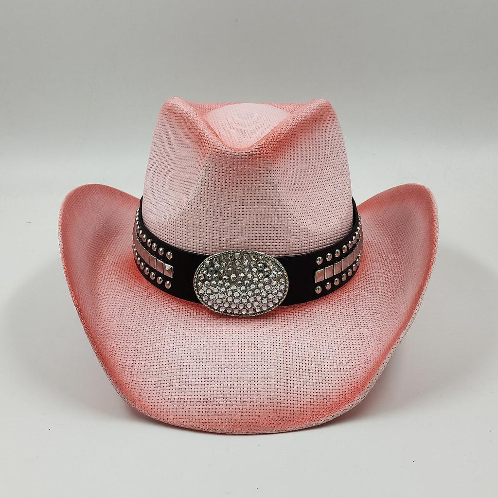 Men'S Cardboard Straw Hat Large Brim Western Cowboy Straw Hat For Men And Women Outdoor Summer Sun Hat Double Concave Cowboy Hat