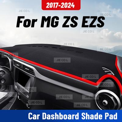 For MG ZS EZS 2017-2024 Car Dashmat Anti-UV Dashboard Cover Dash Mat Sunshade Cushion Carpet Protective Accessories