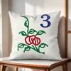 Fun Mahjong Cushion Cover Natural Linen Organic Fabric DoubleSided Printing Couch Pillow Covers Home Decor
