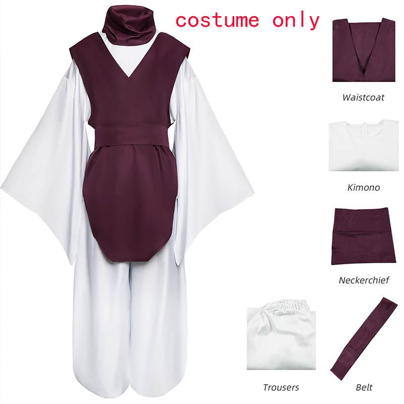 

Anime Choso Cosplay Costume With Vest Neck Gaiter Belt White Elastic Pants Halloween Choso Kimono Outfits For Comic Con XS