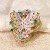 Butterfly Shape Jewelry Box Jewelry Holder Stylish Jewelry Organizers Alloy Texture for Home Decors and Daily Use
