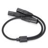 JORINDO JD6072 XLR Male To Dual XLR Male Cable YType Splitter O Adapter Line 0.5m