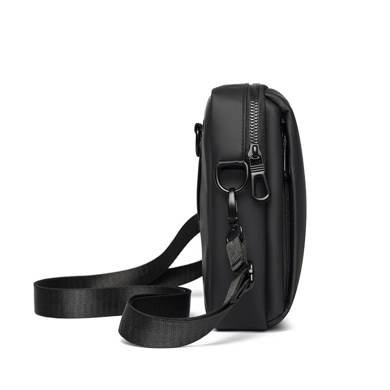 Sac Bandoulière Homme Sac pour Téléphone Portable Sac de Taille Multifonctionnel Sac Épaule Hydrofuge