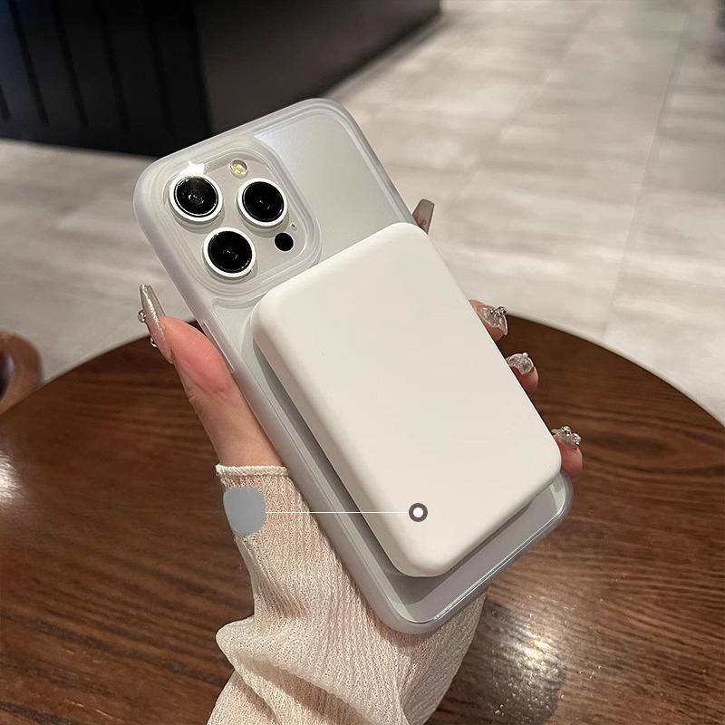 360° Rotating Bracket with Magnetic Suction Suitable for IPhone 16pro IPhone Case Simple 17proMax Transparent