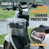 SEAMETAL EV Charger Rain Cover, Waterproof Dustproof Bag for Electric Motorbike, Portable PVC Outdoor Charging Plug Protector Sleeve