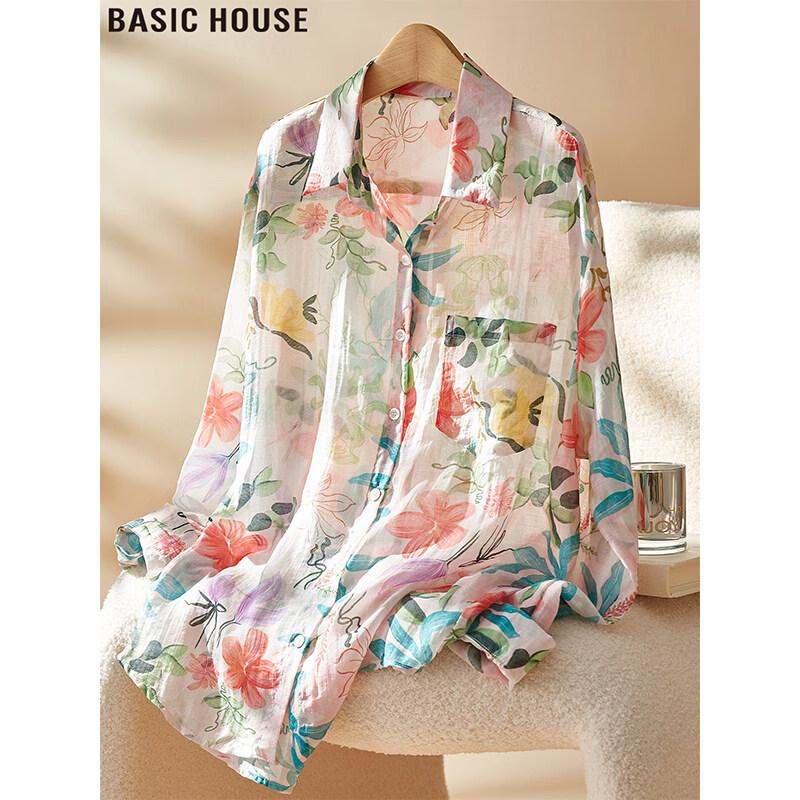 Женская солнцезащитная рубашка Basic House из лиоцелла One Size
