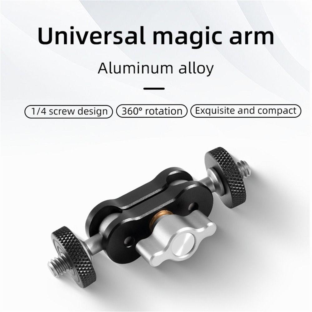 Aluminum Zinc Zinc Alloy Camera Magic Arm Double Ball Head Magic Arm Bracket Ball Magic Arm LED Video Light
