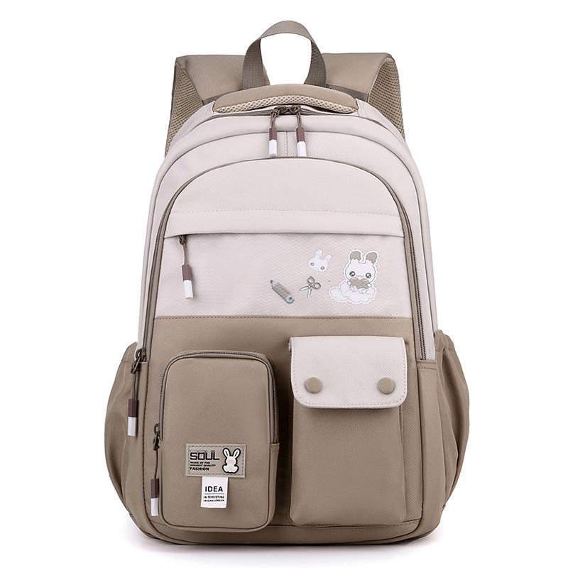 Nylon Material Cute Animal Pattern Printed Lightweight School Backpack For Boys And Girls