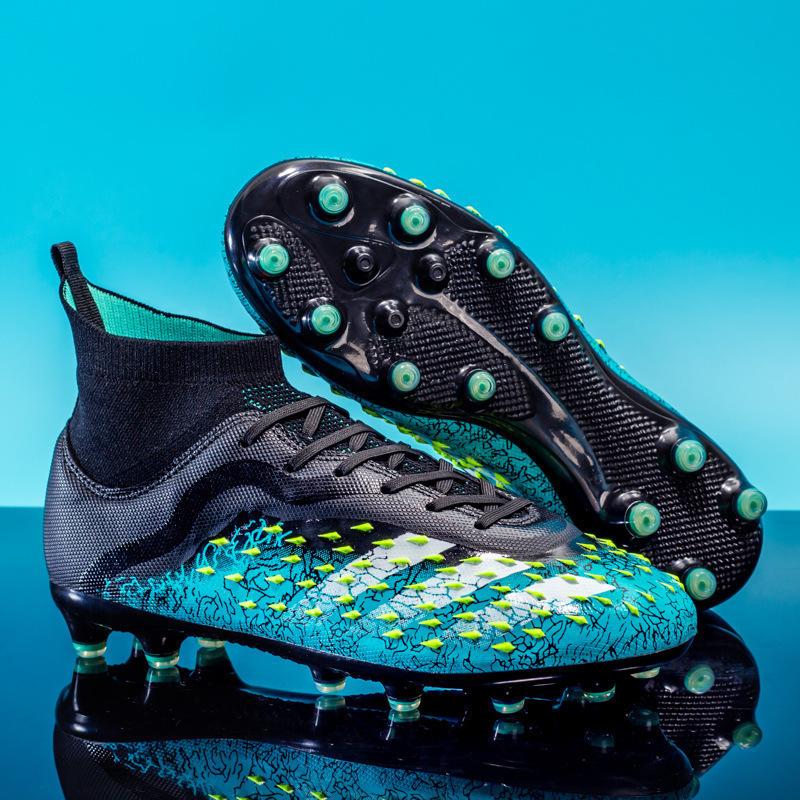 AG long nail World Cup football shoes high top TF broken nail boys' primary and secondary school students training competition sports shoes