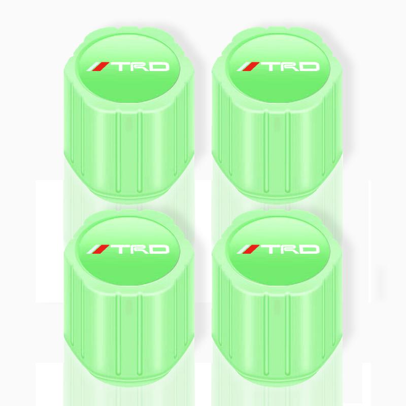 Luminous Car Tire Valve Caps Fluorescent Motorcycle Wheel Tyre For Toyota GR TRD Chr Corolla Yaris Rav4 E150 E120 Land Cruiser 200