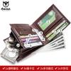 Wallet Men'S Leather Short Horizontal First Layer Cowhide Wallet Leisure Driving Document Multifunctional Card Slot Wallet