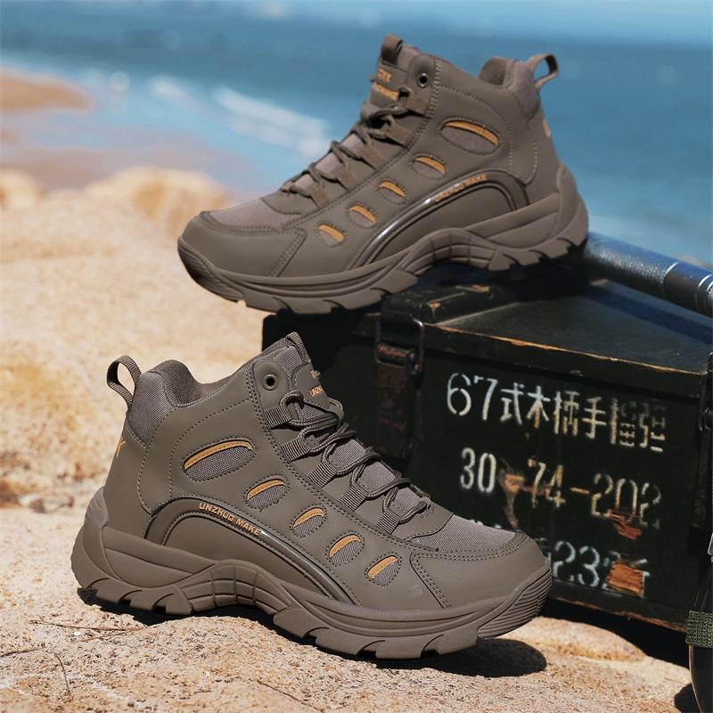 Stivali da allenamento tattico selvaggio da uomo, quattro stagioni, antiscivolo, impermeabili, stivali da esterno, scarpe da ginnastica per escursionismo nella giungla, stivali da lavoro per il deserto