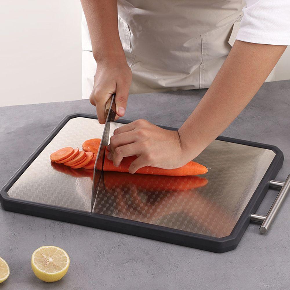 Scratch Resistant Meat Chopping Board Double Sided Use Kitchen Chopping Block  Vegetables