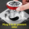 Anti-odor Floor Drain Device, Anti-odor Floor Drain Core, Universal Toilet Type, Bathroom Sewer Anti-backflow Universal Cover Magic Tool
