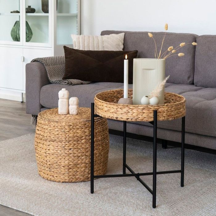 Naro Corner Table Ø50cm Natural.