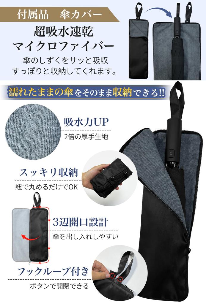 Permanent Shape Folds In 1 Folding Large Super Water Automatic Opening and Strong Wind Rainy Folding Shape Folding Folds for Both Sunny and Rainy
