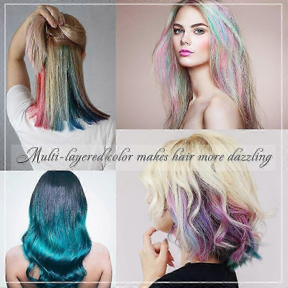 2-Pack Washable Hair Chalk Set - Fun Temporary Colours for Kids & Teens