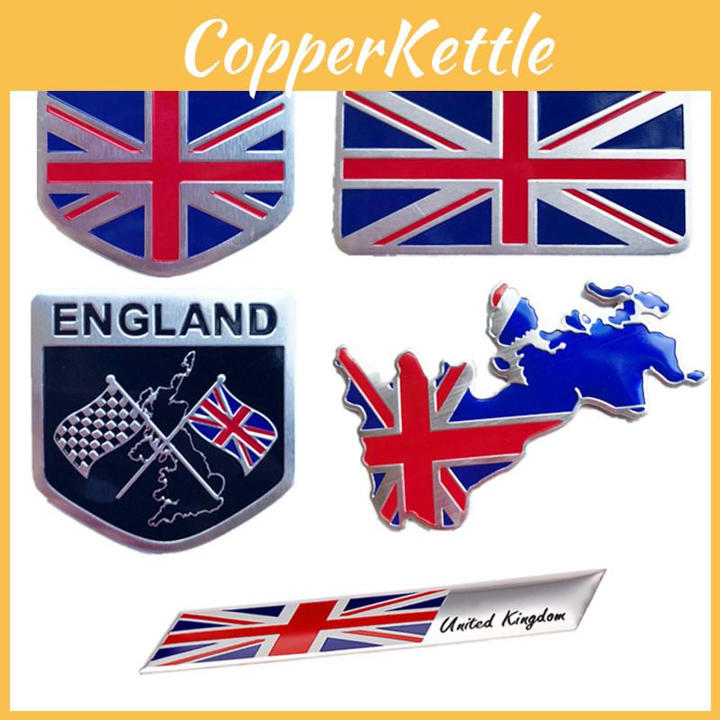 Gebürstetes Aluminium Britische Flagge Aufkleber Für Auto Motorrad Mehr