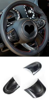 Nacalikeey Mini Cooper Steering Wheel Cover Upholstery Steering Wheel Cover Spokes Cover Checker Fit