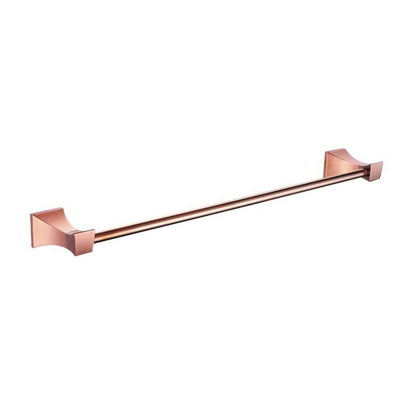 Square Paper Holder Robe Hook Towel Bar Ring Glass Rack Soap Holder Toilet Brush Holder Tumbler Rose Gold Bathroom Accessories