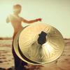 2 Pair Metal Cymbals Small Belly Dance Finger Dial Pads Children Musical Instrument Toy Metal Early Educational Baby Toy