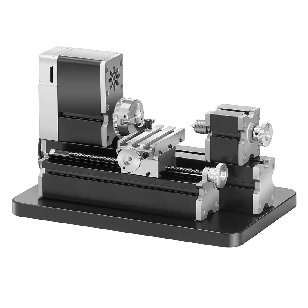 VEVOR Didaktische Mini-Metall-Drehmaschine, 70 x 130 mm(2,76 x 5,12 Zoll), 36W Metall-Drehmaschine, 20.000 U/min Drehzahl, mit 3-Backen-Futter