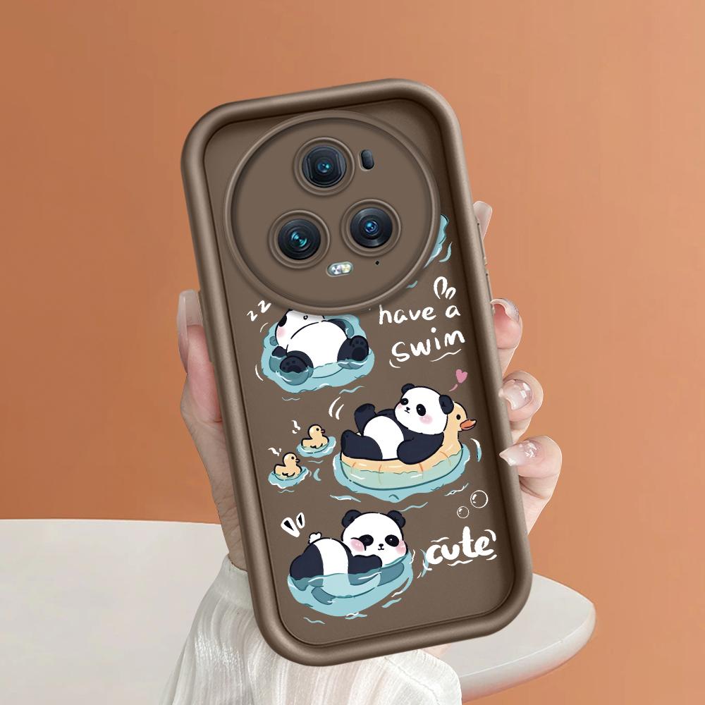 Soft Silicone Square Ladder Printing Pattern Phone Casing Full Cover Camera Shockproof Protection Rubber Case for Huawei Honor