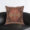 AOYEGO Persian Carpet Tribal Pattern Throw Pillow Cover Persian Embossing Ethnic Geometric Chaotic Diamond Grid Zigzag Pillow Case 18x18 Inch