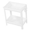 Bathroom Tower Shelf Plastic Freestanding Storage Rack Organizer Multifunctional Shelving Unit for Living Room Bedroom