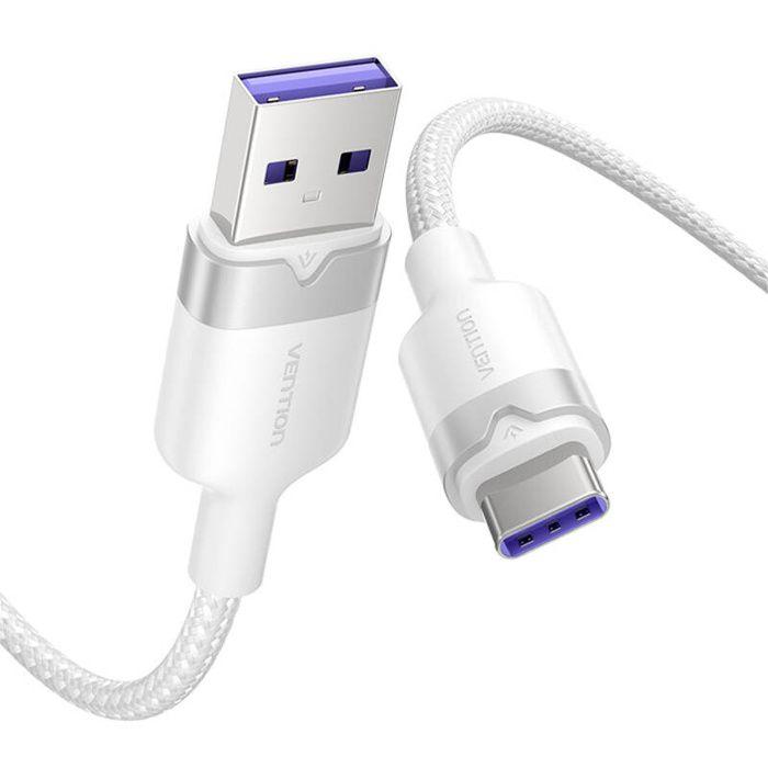 Câble Usb 2.0 A Vers Usb-C 6A Vention Pour Téléphones À Charge Rapide 2 M