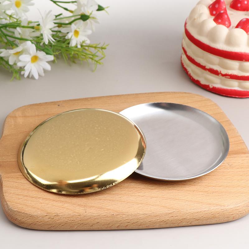 Light Luxury Style Metal Jewelry Tray Stainless Steel Storage Tray Dormitory Cosmetics Jewelry Plate Decoration