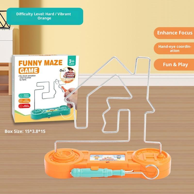 Kids Collison Electric Shock Toy Education Electric Touch Maze Game Party Funny Game Science Experiment Toys for Children Gift