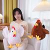Rooster Plush Toy Cotton Filled Lovely Simulation Poultry Doll Plushies Companion Sofa Cushion Stuffed Cartoon Chicken Doll Kids Toy