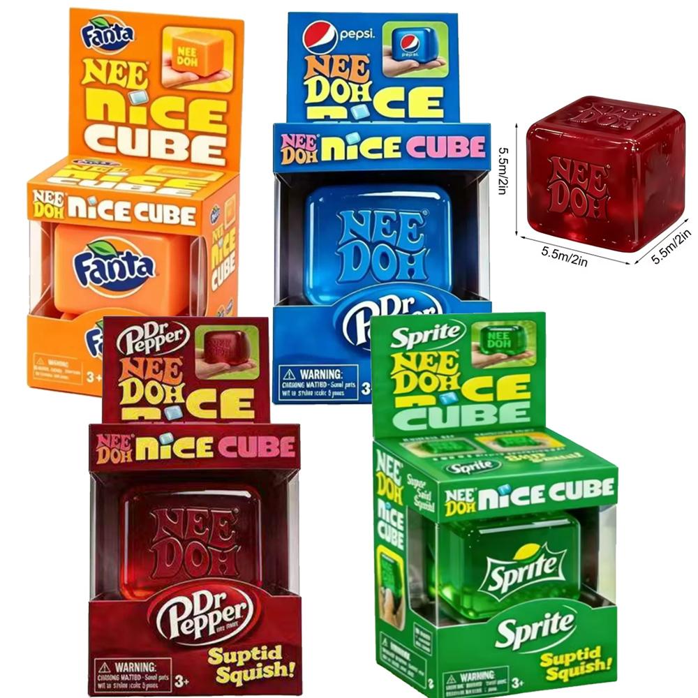 Squishies Nee Doh Squeeze Toys Gift Supplies Sensory Toy  Pressure Reducing Cube, Squeeze Able Fidget Pressure Reducing  ! !