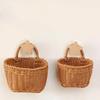 Wall Hanging Basket Boho Style Hand-Woven Hanging Storage Baskets Kitchen Ginger Garlic Scallion Egg Fruit Storage Box