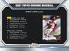 MLB 2021 Topps Chrome Baseball Card Blaster Box Tops Chrome Baseball Blaster Box Major League Baseball Cards
