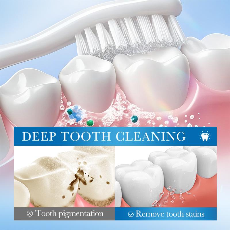 Vitamin C aufhellende Zahnpasta erfrischt den Atem und hellt die Zähne auf.