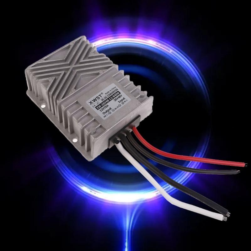 Heavy uty Step own Voltage Regulator Convert 48V/36V to 12V IP68 Waterproof C Converter for Car s and Trucks
