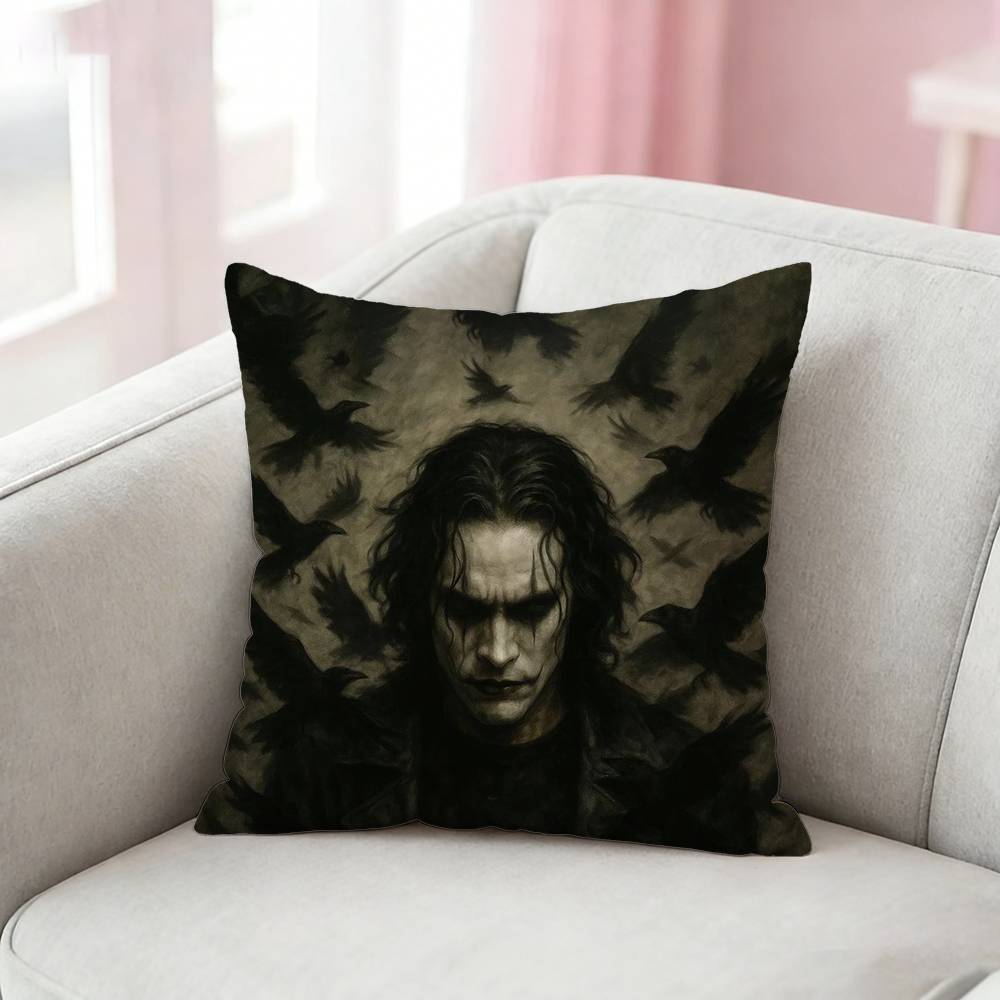 Thriller TTHE CCROWS Pillow Case Pattern Printed Pillowcase For Living Room Sofa Cushion Cover