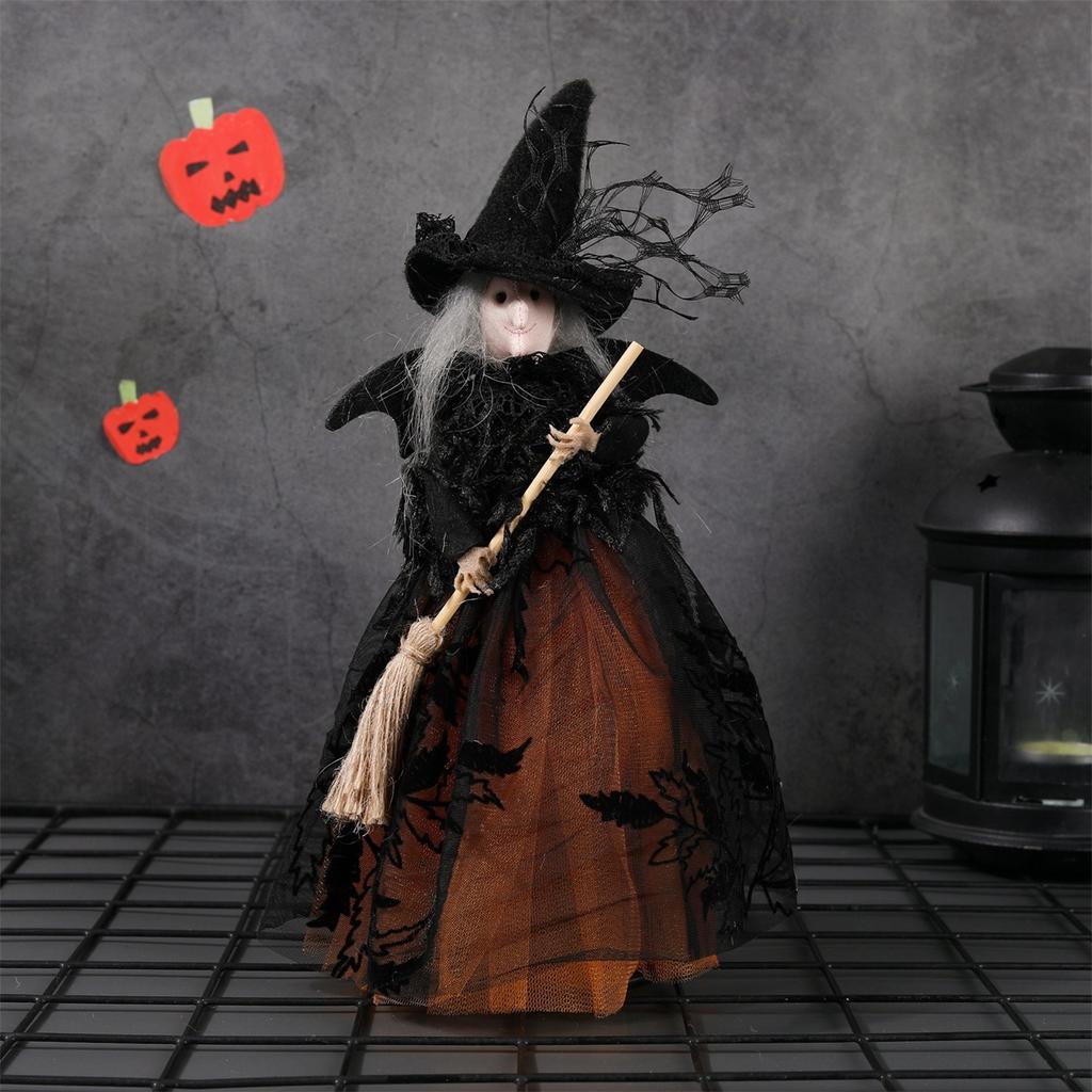 Halloween Decorationsghost Witch Doll Tree Top Star Desktop Decoration Doll Ornaments