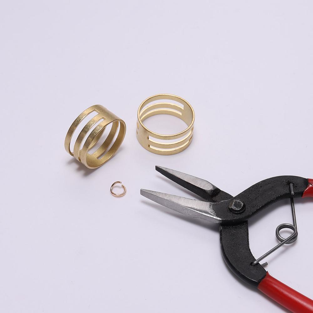 2pcs/lot Copper Open split jump rings Closing Finger Jewelry Tools For DIY Making Craft Circle Bead Pliers Opening Helper Tools