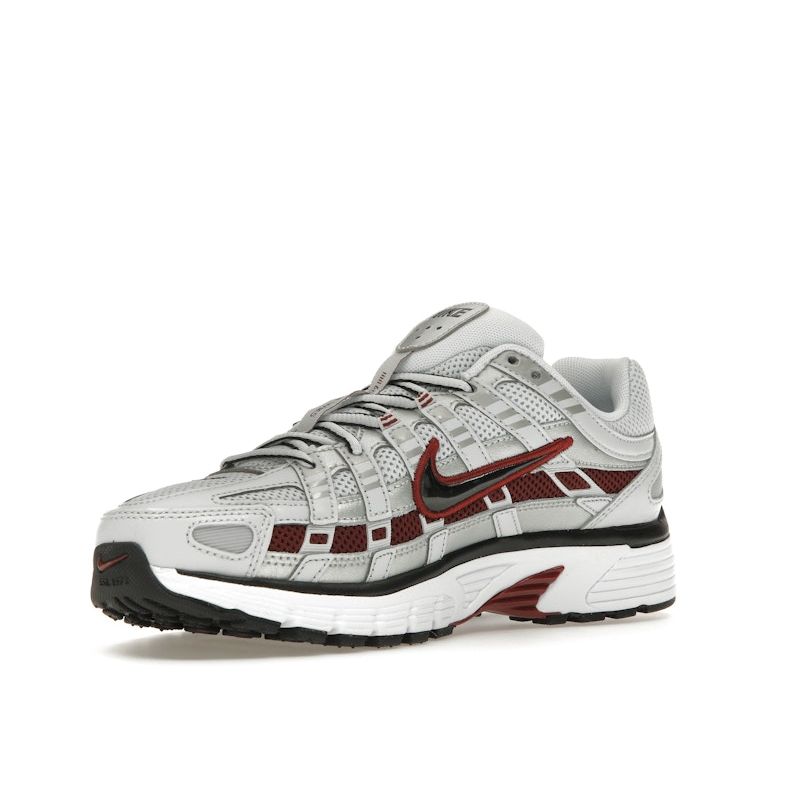 Nike P-6000 Pure Platinum Team Red Men Sneakers Grey Metallic-Platinum White CD6404-020