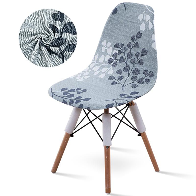 Esszimmerstuhlbezüge Elastische Schalenstuhl-Überzüge Waschbare Sitzbezüge mit Blumendruck für Hochzeit Küche Zuhause Housse Chaise