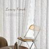 2/1Pcs Vintage Lace Curtains French Style Floral Sheer Curtains Rod Pocket Window Drapes For Living Room Bedroom Decoration