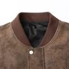 Spring and Autumn Leather Jacket Men Suede Coats Windbreaker Oversized Plus Size Street Moto Waterproof Softshell