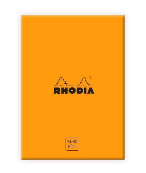 Rhodia Memo Pad with Memo Coffret 11 240 5mm RHODIA cf194049 Case, No. (A7), Sheets, Grid, Top-Glue Type,