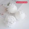 White Glitter Petal Foam Christmas Ball Ornaments for Tree Decorations