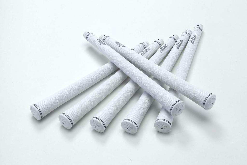 Elitegrips Golfgriff MX55 Set Silber Weiß mit Backline 7-teilig (SW)