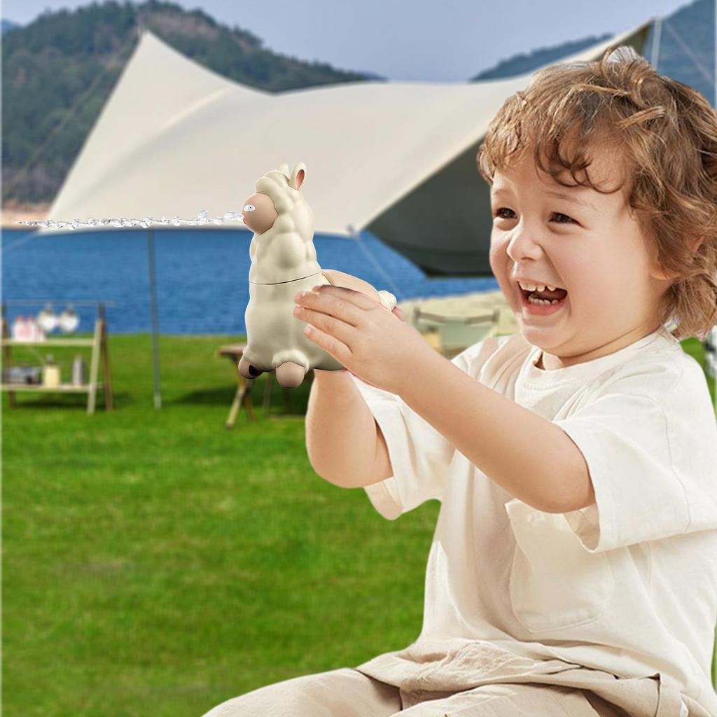 Water Squirter for Kids Cute Alpaca Squirter Water Toys Interactive Portable Animal Pool Toys Family Fun Outdoor Games