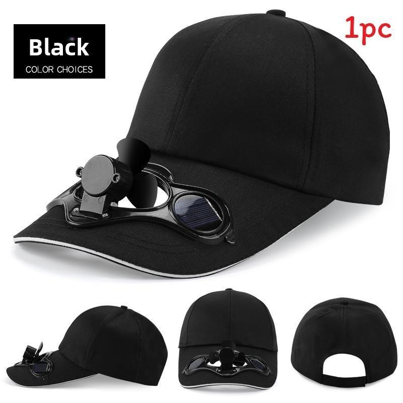 Chapeau Ventilateur Solaire Pour Hommes Femmes Avec Visière Et Casquette d'Été Protection Solaire